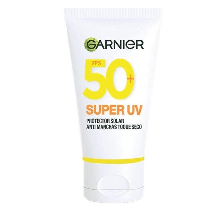 GARNIER PROTECTOR SOLAR FACIAL VITAMINA C TOQUE SECO SUPER UV FPS50 X 40 G.